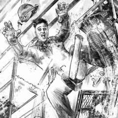 Work Illustration making of skizzen skizze editorial magazin accident action falling geruest strurz Kornel Illustration | Kornel Stadler