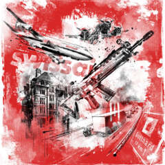Work Schweiz terror tschanun gotthard swissair grounding editorial illustrastion Kornel Illustration | Kornel Stadler