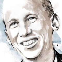 Work Oliver gassmann Portrait illustration zeichnung eitorial drawing schwarz weiss black and white portraet Kornel Illustration | Kornel Stadler